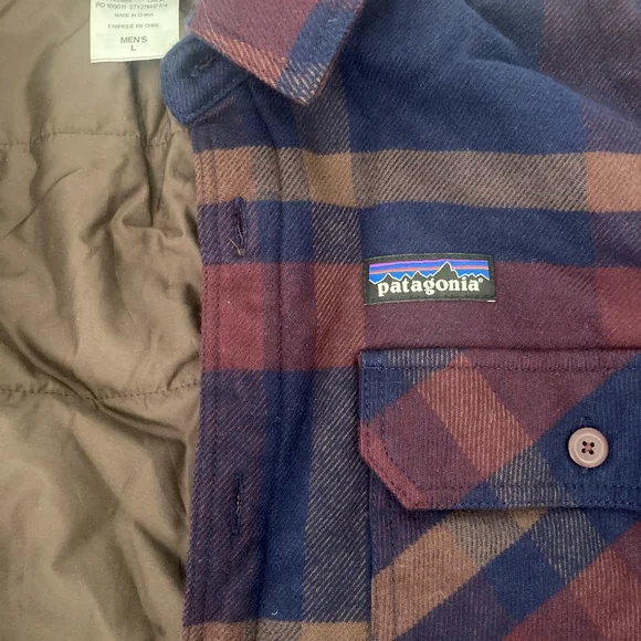 Like New Patagonia Insulated Button Down Plaid Flannel - Picture 4 of 4